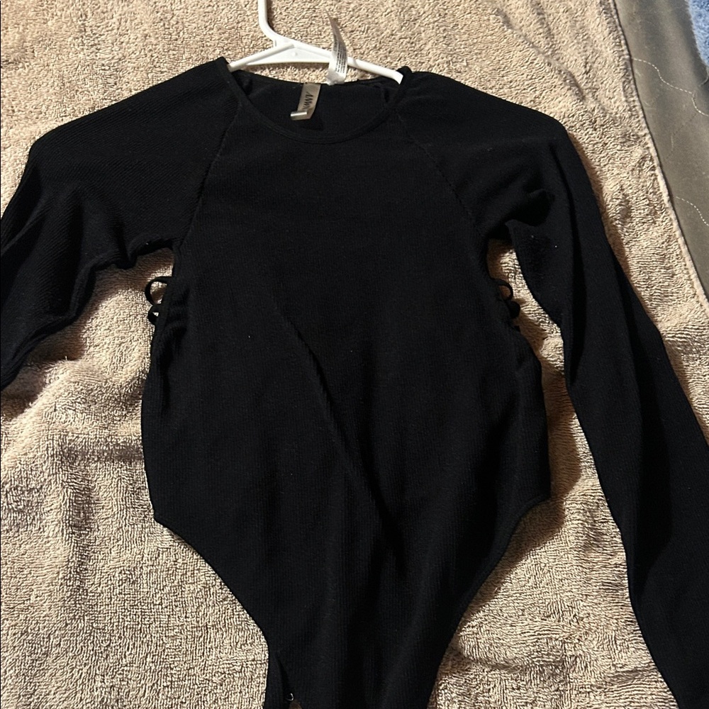 Black Long Sleeve Bodysuit